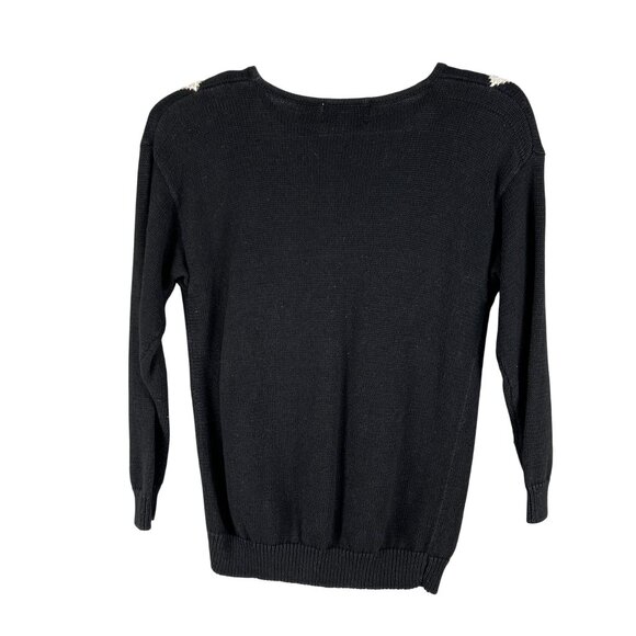 Vintage Marnie West Womens L Harlequin Sequin Sweater Diamond Pattern Holiday - Picture 12 of 13